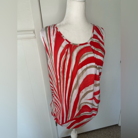 Preston & York Elegant Red Tank Top size L - Picture 2 of 8